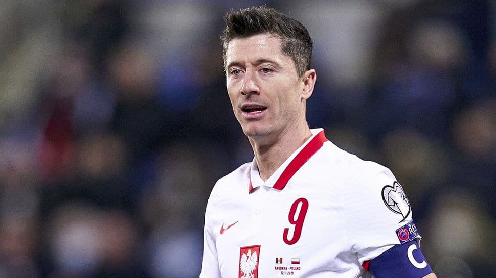 Robert Lewandowski reacts after Poland refuses to play World Cup qualifier vs Russia