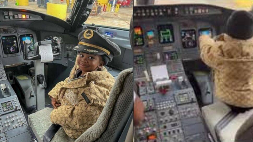 Watch: 2-year-old boy takes a tour of plane’s cockpit in viral video