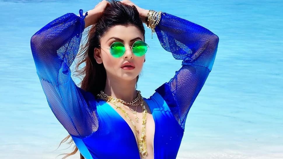 Urvashi Heroine Chudai Video - Urvashi Rautela looks like a mermaid in deep blue monokini, raises  temperature on Maldives beach: PICS | People News | Zee News