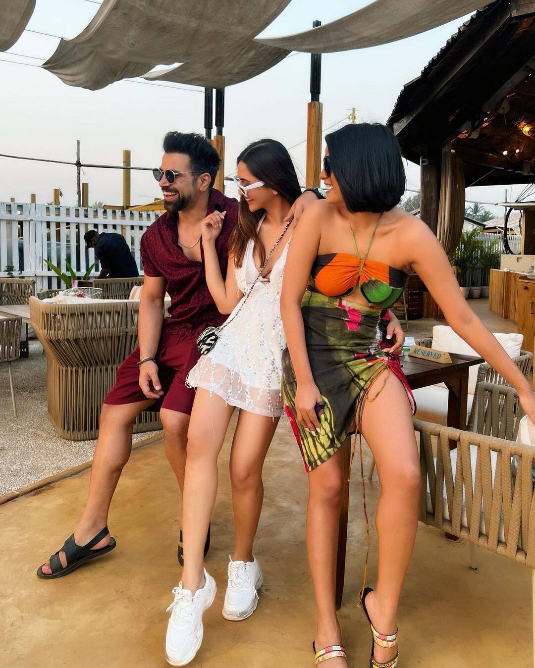 Krystle D'Souza looked drop-dead gorgeous in a white short dress