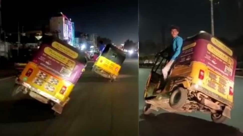 Video of auto rickshaws racing in Hyderabad goes viral, police takes action