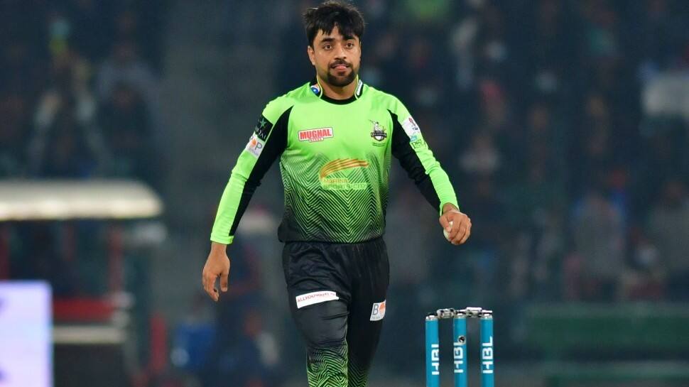 Gujarat Titans and Afghanistan leg-spinner Rashid Khan turned out for the Lahore Qalandars in just concluded PSL 2022. Rashid couldn't take part in entire PSL 2022 due to his national commitments. (Source: Twitter)
