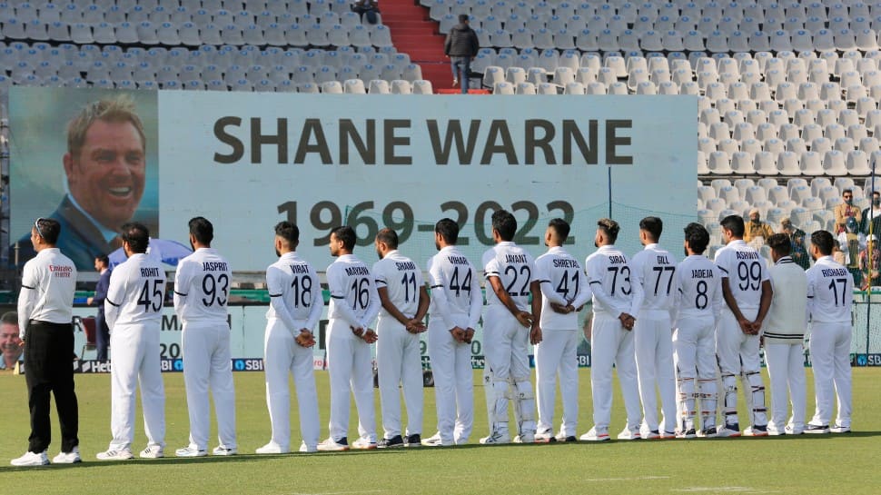 India vs SL 1st Test: Both teams pay tributes to Shane Warne with THIS act, see pic