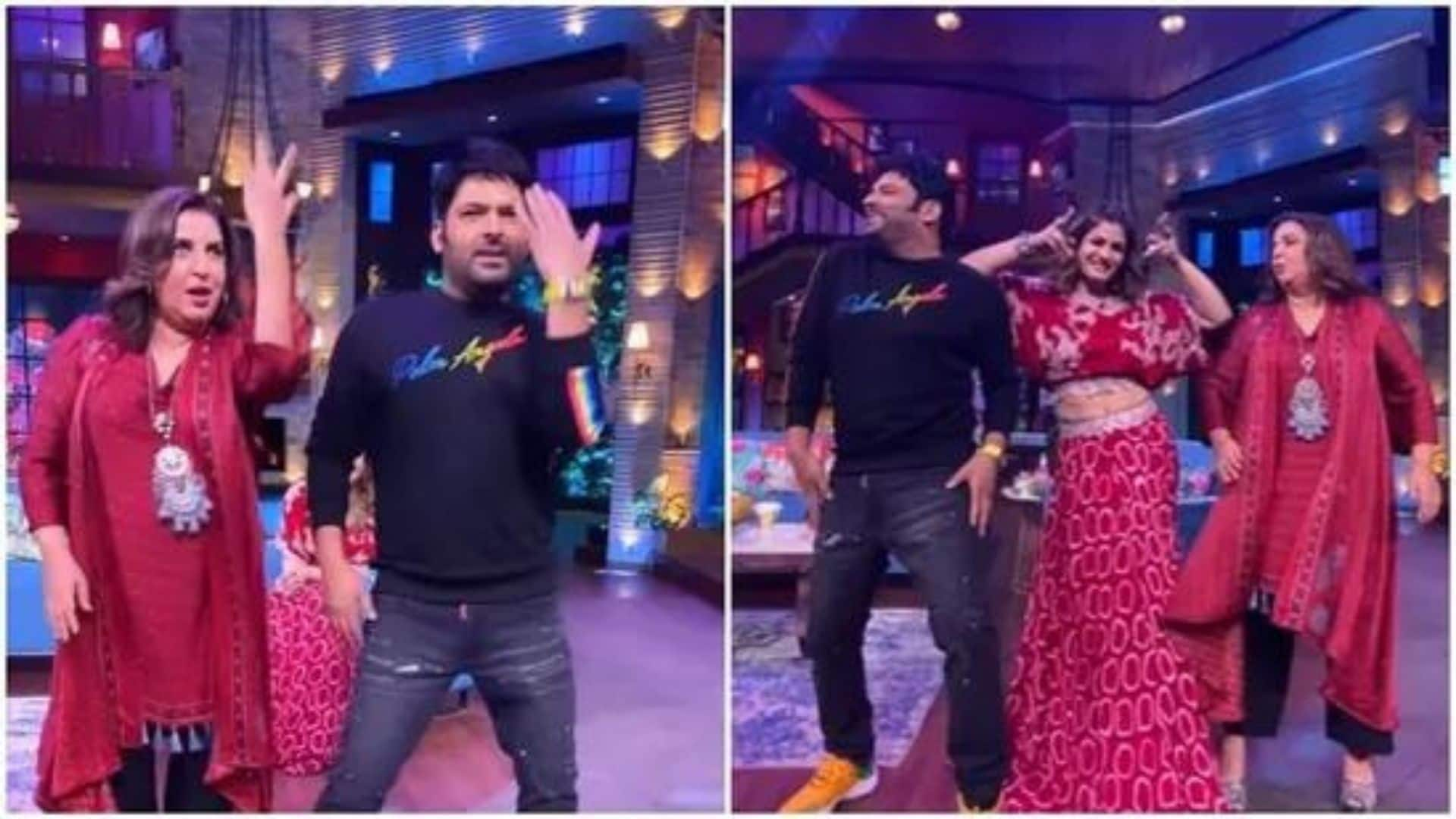 Raveena Tandon recreates Tip Tip Barsa Paani on Kapil Sharma's show – Watch!