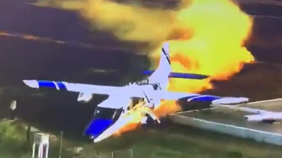 Watch: Indian Coast Guard&#039;s Dornier 228 aircraft crashes in Kanpur - Video