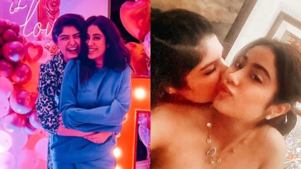 Anshula Kapoor hugs Janhvi Kapoor, shares pics from latter’s twenty fifth birthday bash!