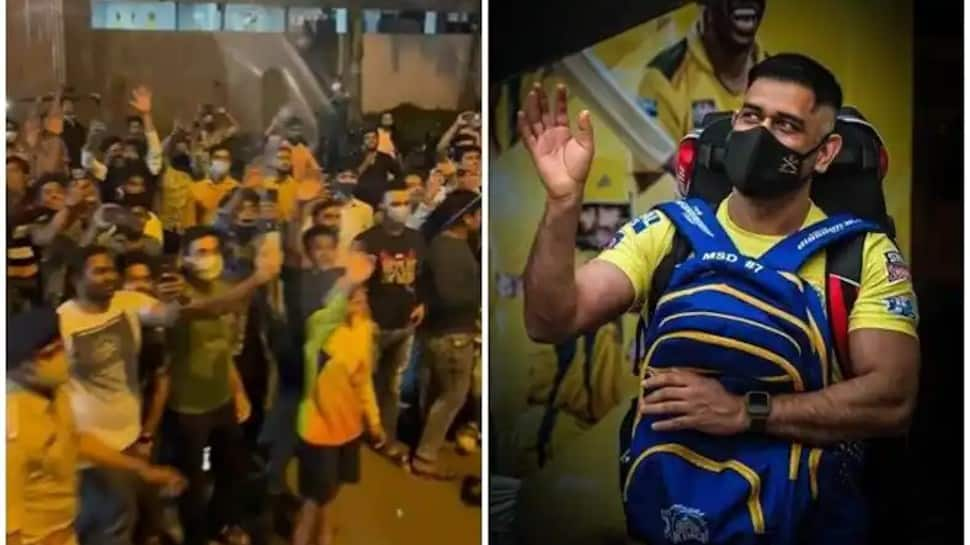 IPL 2022: MS Dhoni and other CSK players get grand welcome in Surat as team starts training - WATCH