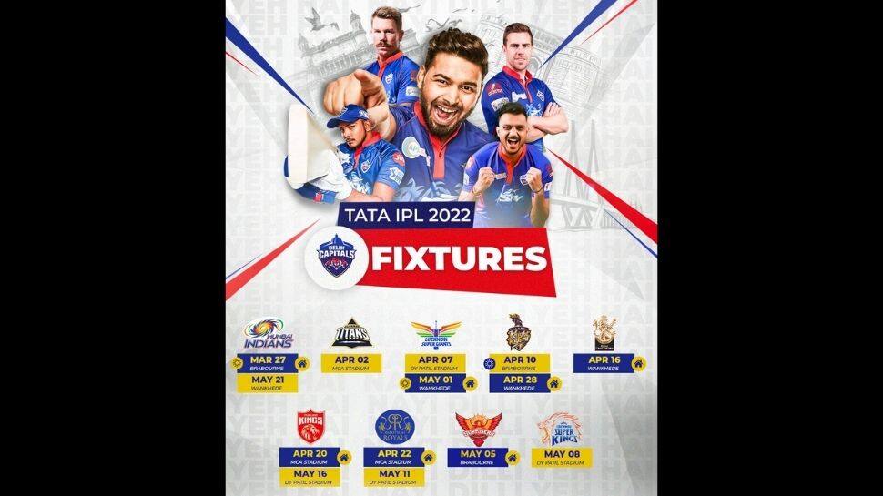 IPL 2022 Schedule: Delhi Capitals Time Table, match timings, date, venues and DC full squad here