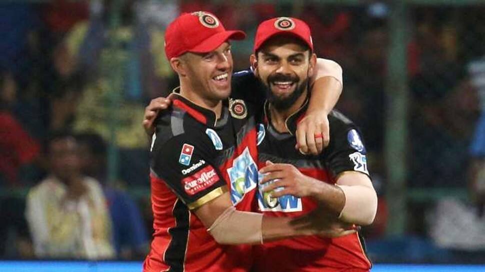 Virat Kohli and AB de Villiers put on a record 229-run partnership to power RCB to 248 against Gujarat Lions. The Lions lost by 144 runs in the IPL 2016 match. (Source: Twitter)