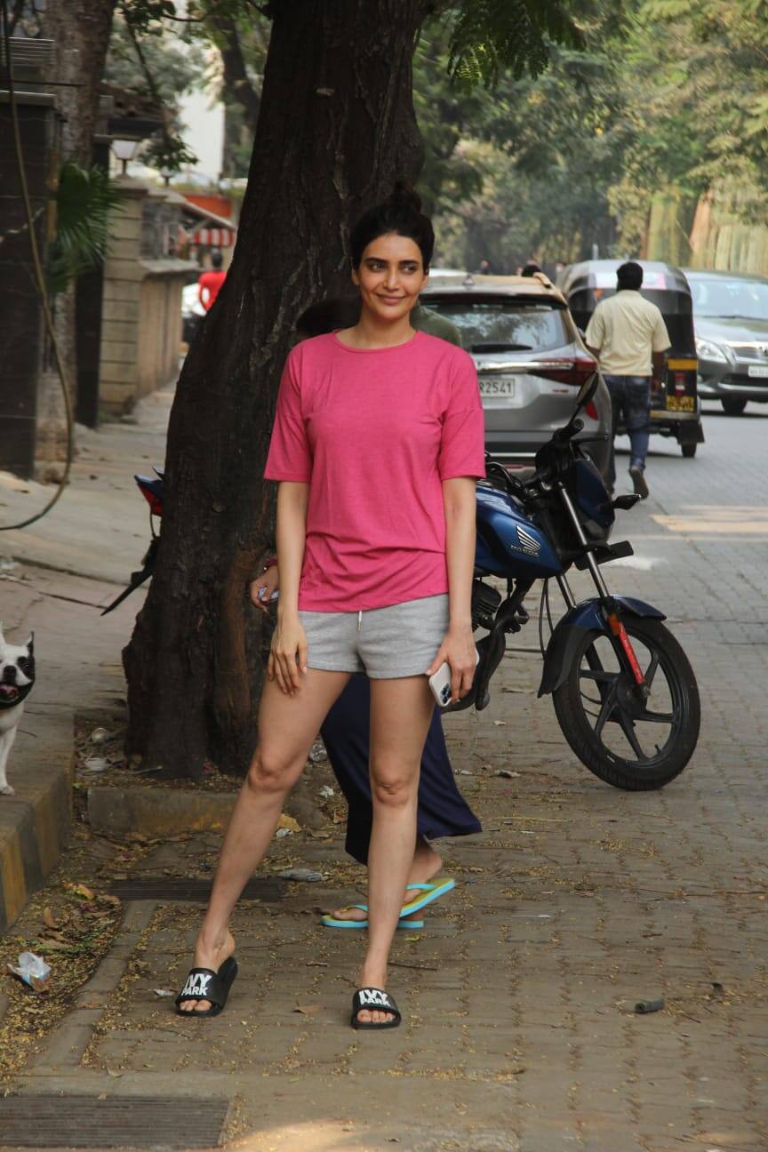 Karishma Tanna shows-off her long legs