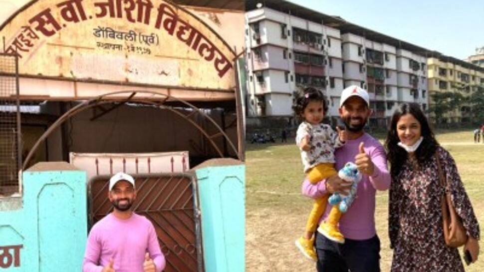 Ajinkya Rahane shares video of nostalgic trip to his school and first cricket ground – WATCH