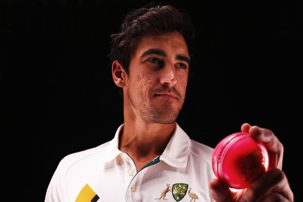 Australian left-arm pacer Mitchell Starc is the highest wicket-taker in Pink Ball Tests. Starc has picked up 46 wickets in 8 Tests at an average of 18.86. (Source: Twitter)