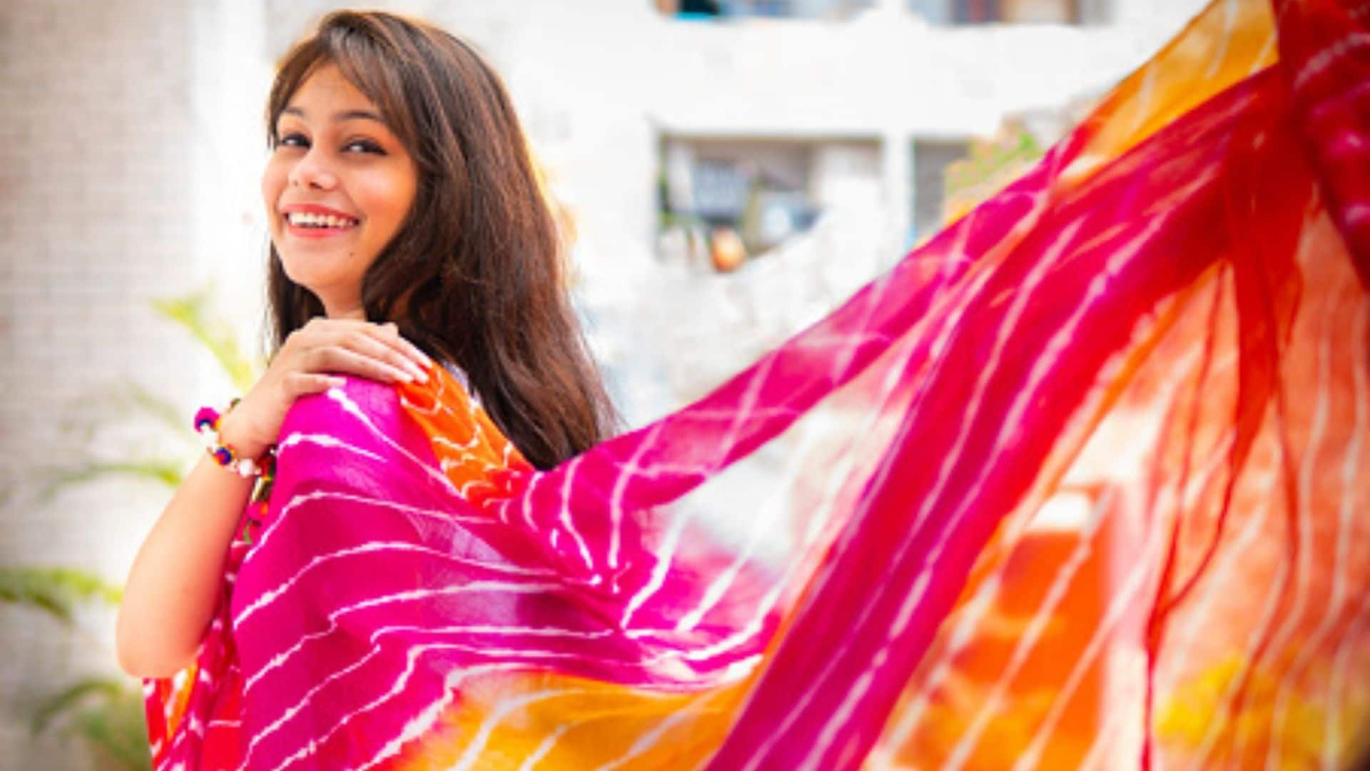 Pair white with a colourful dupatta: 