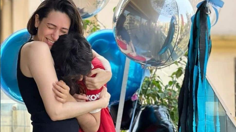 Karisma Kapoor tightly hugs son Kiaan in heartwarming birthday post, calls him &#039;mama&#039;s jaan&#039;