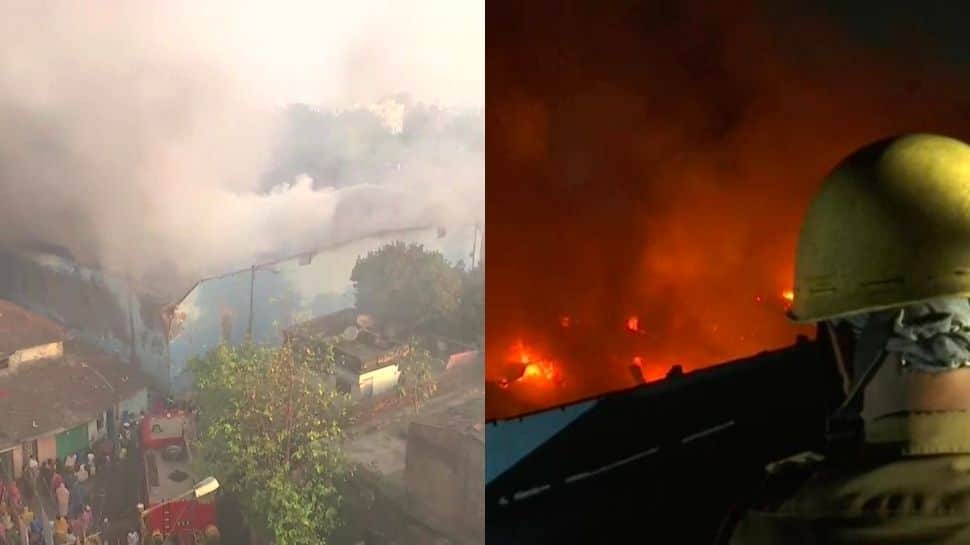 Massive fire continues to rage at godown in Kolkata after 12 hours