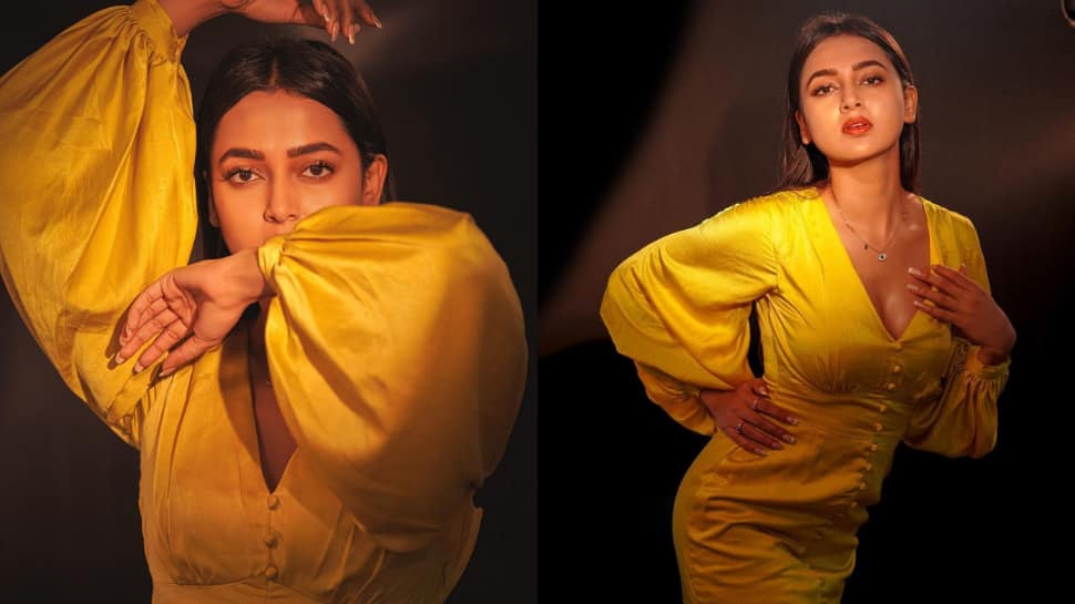 Naagin 6 Tejasswi Prakash dazzles in a short yellow dress, Simba Nagpal ...