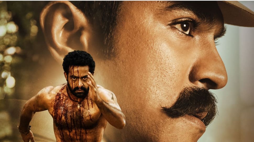 A bloody Jr NTR and intense Ram Charan feature in SS Rajamouli’s newest RRR film poster