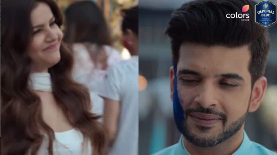 Karan Kundrra blushes as Rubina Dilaik applies Holi colours on him, ignores Umar Riaz, Nishant Bhat in new ad - WATCH