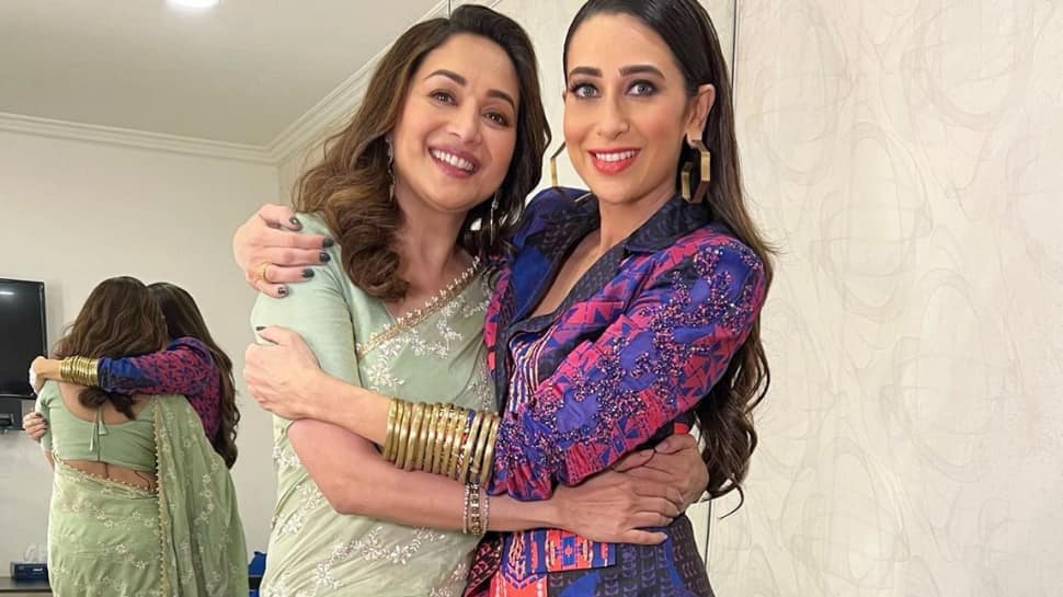 Karisma Kapoor reunites with Madhuri Dixit, fans want 'Dil Toh Pagal Hai 2'