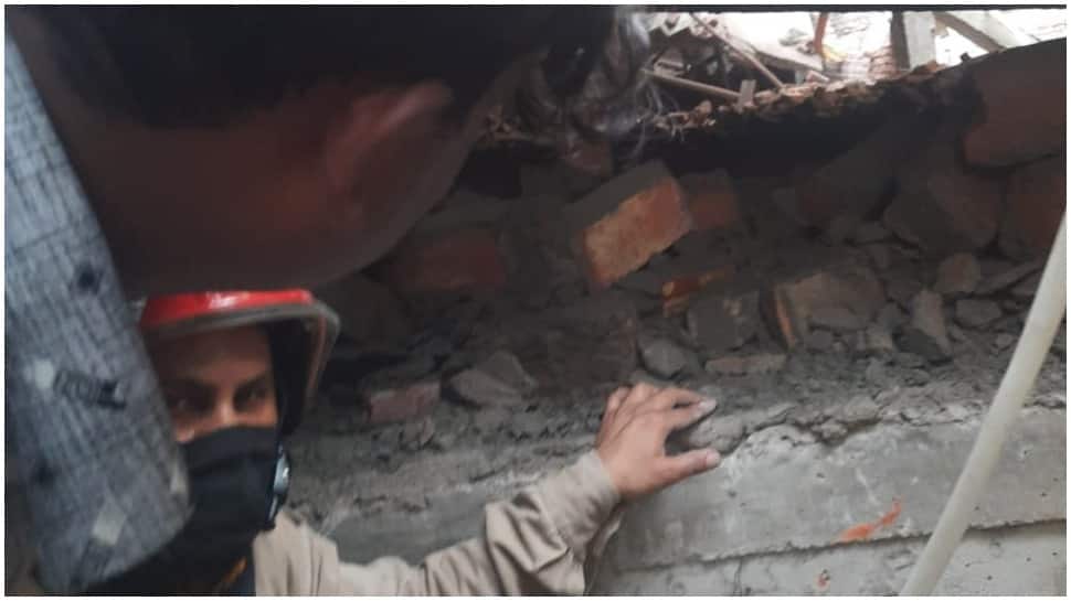 Under-construction building collapses in Delhi; Several feared trapped