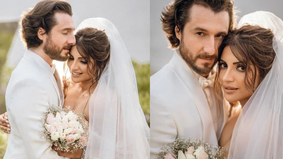 Shama Sikander marries beau James Milliron in a dreamy-white wedding in Goa: Pics