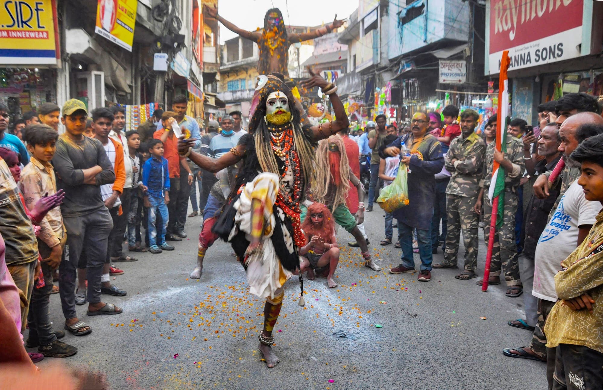 Religious procession ahead of Holi