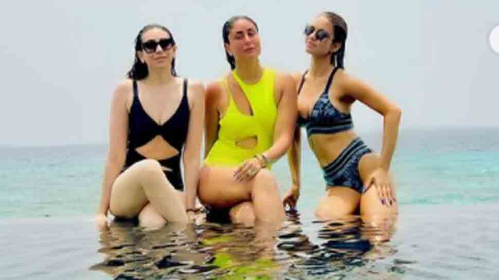 970px x 545px - HOT! Kareena Kapoor sizzles in sexy neon monokini at Maldives beach with  Karisma Kapoor, Natasha Poonawalla: PHOTOS | People News | Zee News