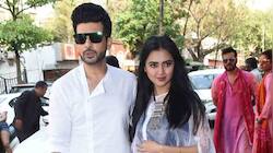 Karan Kundrra, Tejasswi celebrate first Holi with Ankita, Vicky Jain: PICS 