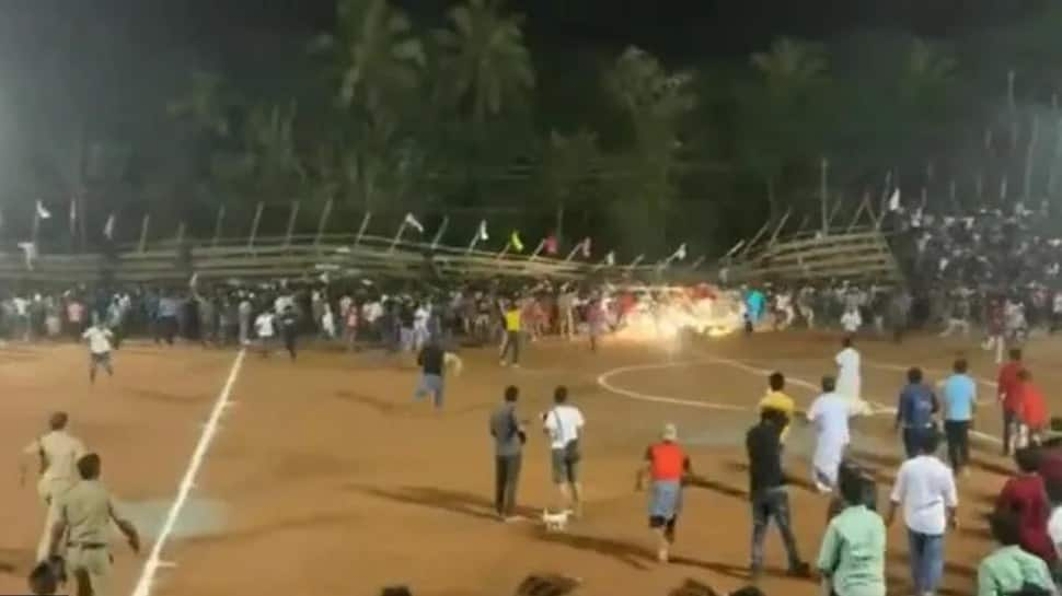 WATCH: Over 200 people injured as audience gallery collapses during football match in Kerala