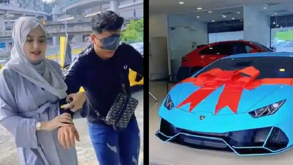 Pregnant wife gifts husband a Lamborghini Huracán supercar worth Rs 3.21 crore for THIS reason