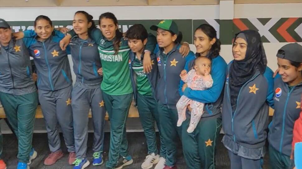 WATCH: Pakistan captain Bismah Maroof’s kid sings team song with mum and other players after win over West Indies