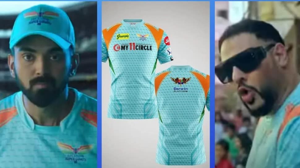 IPL 2022: Lucknow Super Giants UNVEILS new jersey and theme song featuring Badshah - WATCH
