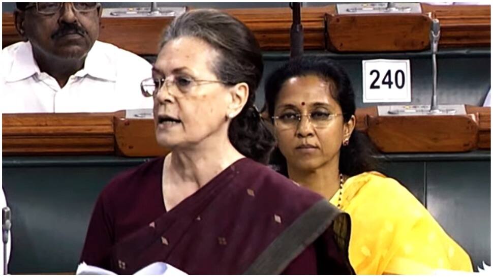 Sonia Gandhi leads opposition protest against rising fuel prices in Lok Sabha