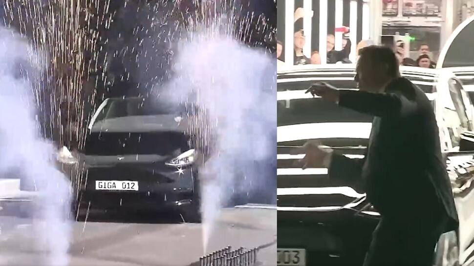 Viral: Watch Elon Musk dance with joy as Tesla rolls out 1st EV from German Gigafactory