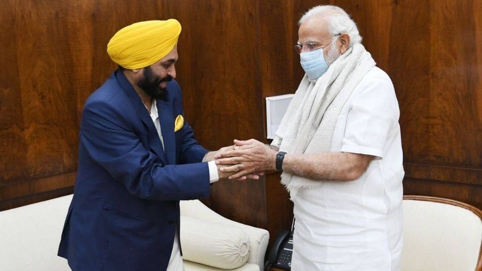 Punjab Chief Minister Bhagwant Mann meets Prime Minister Narendra Modi in Delhi