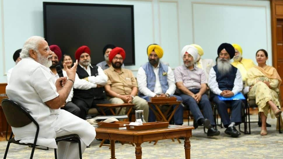 PM Modi meets leading Sikh intellectuals in Delhi, discusses farmers&#039; welfare, Punjab&#039;s development