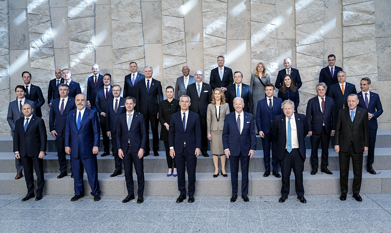 NATO, EU leaders pose for a group picture