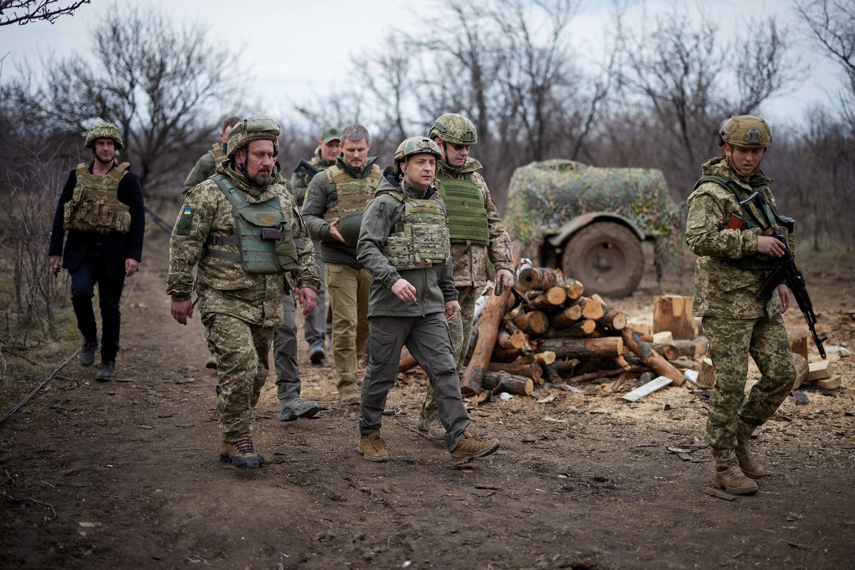 Ukrainian Prez Zelenskiyy demands military aid