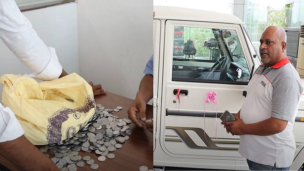 Man buys Mahindra Bolero SUV worth Rs 12 lakh by paying in coins, watch video