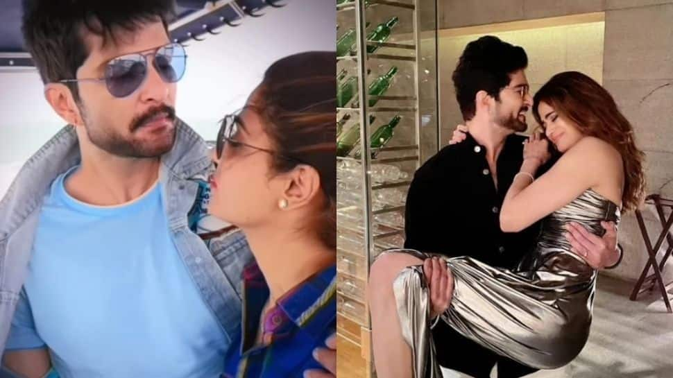 Fans go gaga after Shamita Shetty visits Raqesh Bapat in Pune, poses with his family: See pics