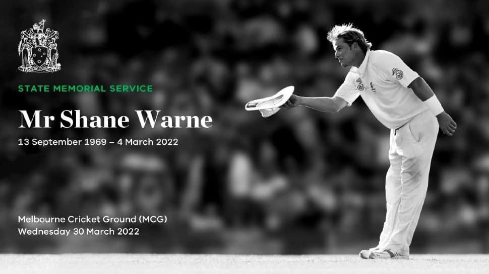 Shane Warne memorial service: When and where to watch program LIVE from MCG 