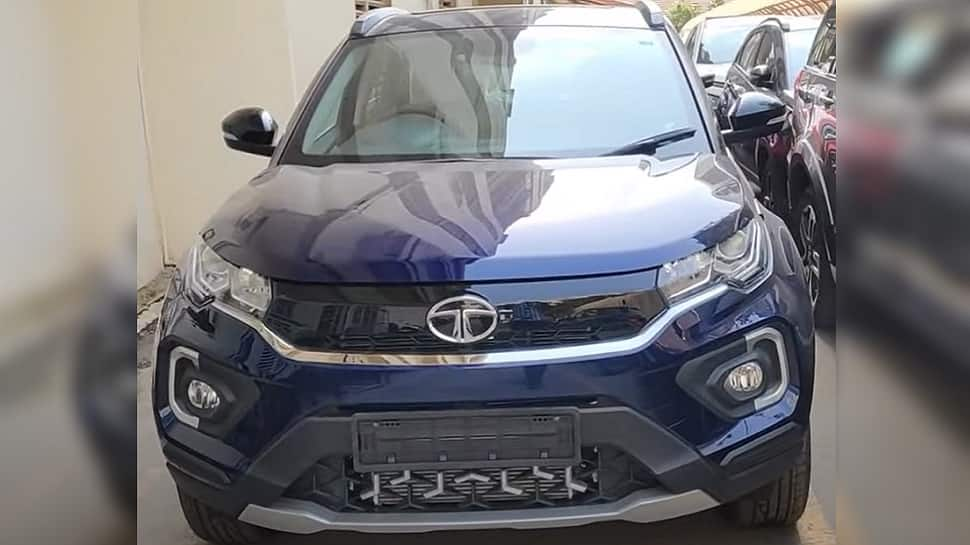 Tata Nexon in new Royale Blue colour starts arriving at dealerships: Watch Video