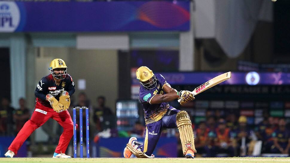 KKR all-rounder Andre Russell equaled David Warner and is now joint-second with him for hitting most sixes (38) against RCB. MS Dhoni tops the chart for smashing 46 maximums. (Photo: ANI)