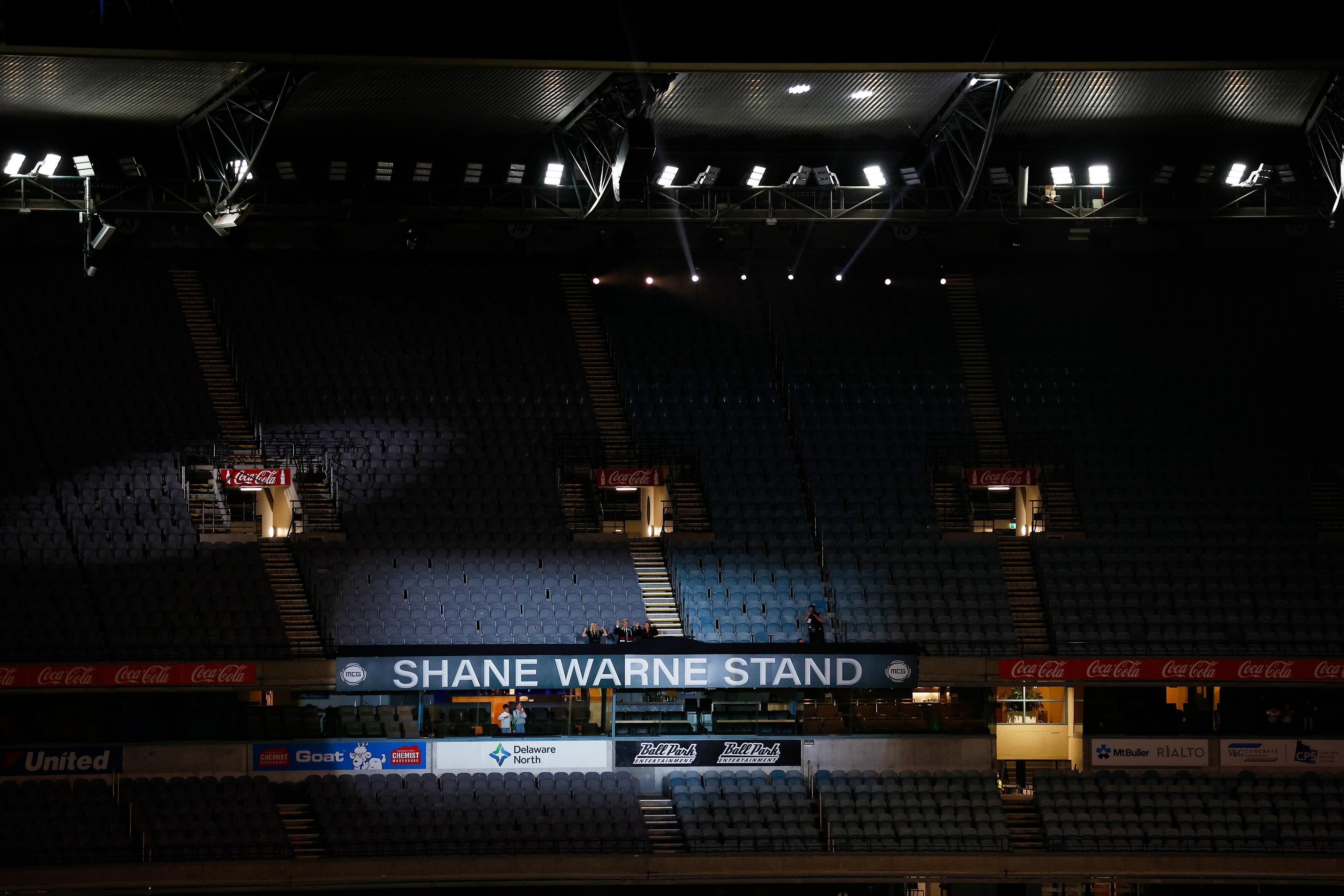 Shane Warne stand 