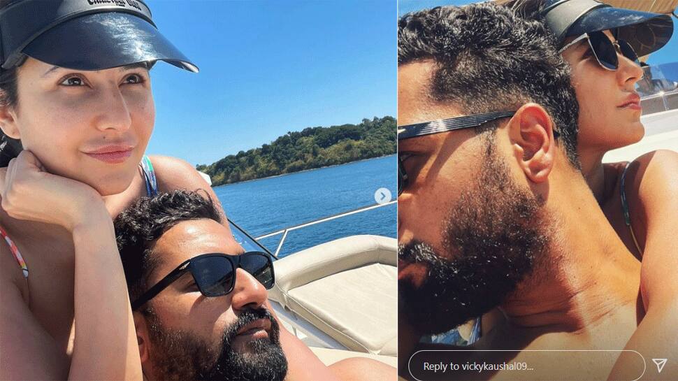 Vicky Kaushal shares fresh pictures from romantic vacay with wife Katrina Kaif&#039;s hugging him from behind: SEE PIC