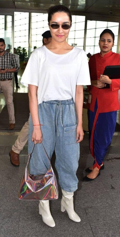 Shraddha keeps it casual in a classic white tee