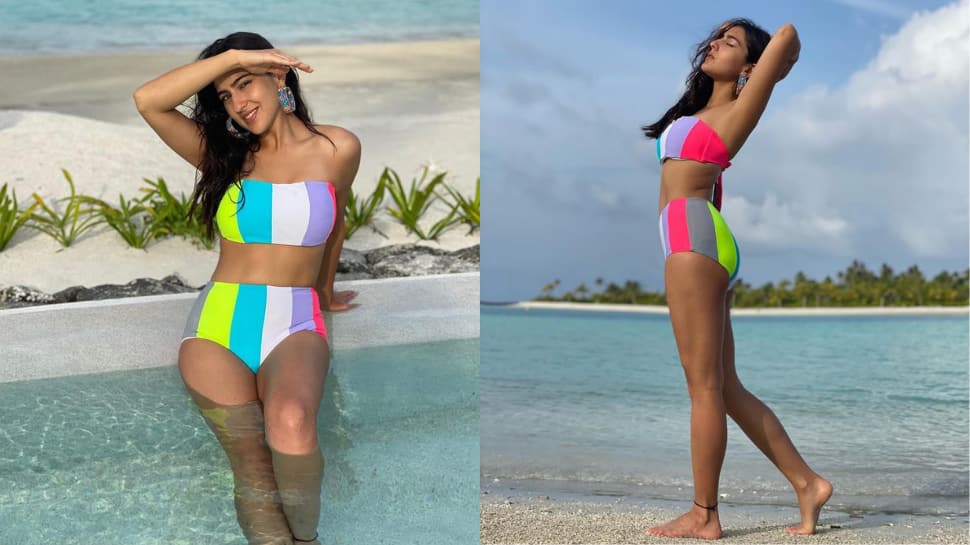 Sara Ali Khan stuns in multi-colour bikini