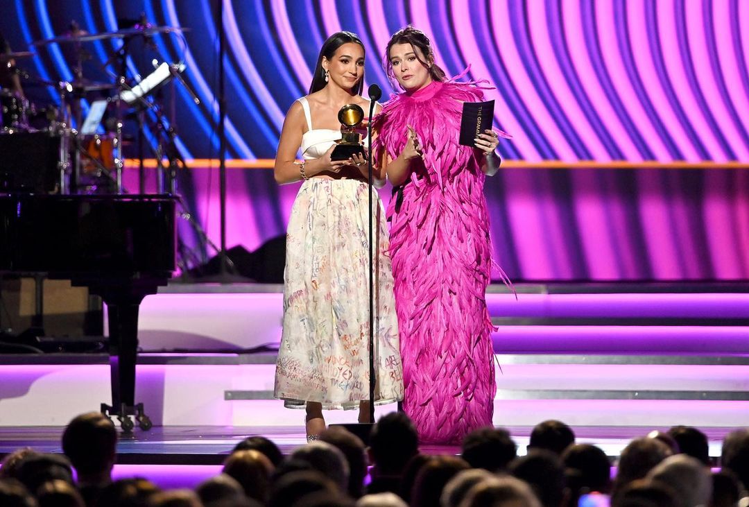 Emily Bear and Abigail Barlow win their first Grammy award