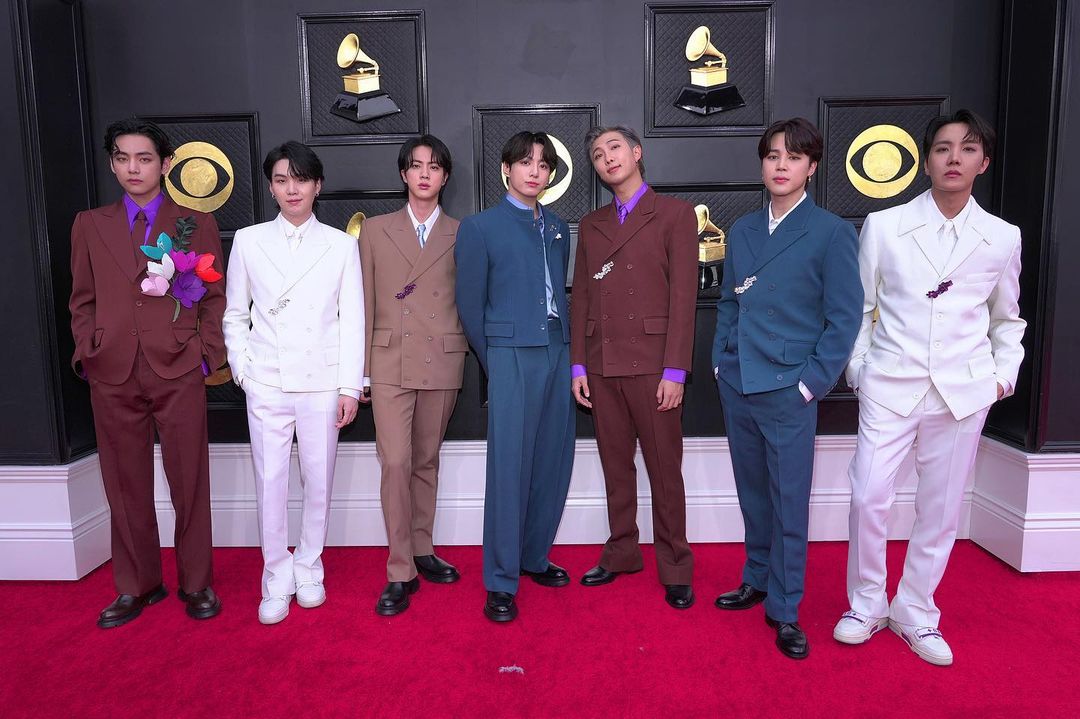 K-Pop band BTS attends the Grammys
