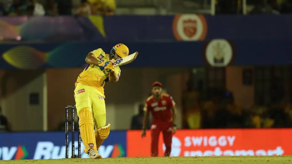 CSK all-rounder Shivam Dube also smashed the joint-third fastest fifty (26 balls) in this IPL against Punjab Kings. Dube achieved his second-best IPL score (57). His previous best was 64 not out against CSK in 2021. (Photo: BCCI/IPL)